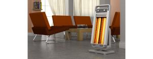 Olimpia Splendid Solaria Carbon chrome Infrarood koolstof kachel 1200 Watt 18m2 met oscillatie