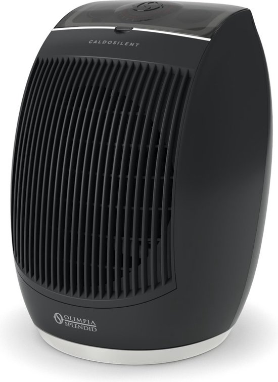 Olimpia Splendid Caldo Silent zwart Keramische ventilatorkachel 2400 Watt compact en extra veilig IP21 badkamer